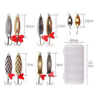 baoda 10pcs Fishing Metal Spoon Lure Kit ชุดทองเงินเหยื่อล่อล่อล่อเหยื่อ