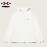 Umbro Umbro 2023ใหม่ฤดูใบไม้ผลิและฤดูร้อนสเวตเชิ้ตลำลองของผู้หญิง,เสื้อกีฬาแจ็คเก็ตกันลมมีฮู้ดอเนกประสงค์