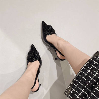 แฟชั่นใหม่ผู้หญิงรองเท้าส้นสูงอารมณ์ร้อยรองเท้าส้นสูงแหลม (ขนาด: EU: 35 ~ 42)