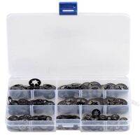 260Pcs Manganese Steel Torx Washer, Torx Hole Bearing Clamp Retaining Ring Combination Set