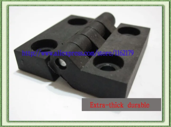 10pc-lot-abs-engineering-plastic-nylon-hinge-48-48mm-black-industrial-jumbo-durable-hinges-free-shipping-door-hardware-locks