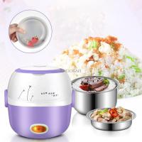 Mini Rice Cooker Thermal Heating Electric Lunch Box Portable Food Steamer Cooking Container Meal Lunchbox Warmer Food Container