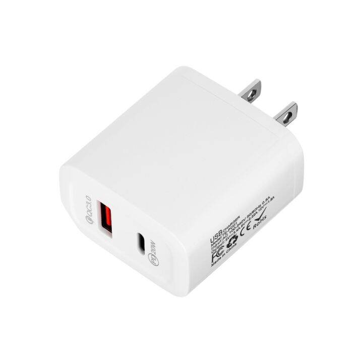 te-pd01-pd-20w-ที่ชาร์จเร็วพอร์ตแบบคู่-usb-qc3-0พร้อมไฟแสดงสถานะปลั๊ก-us