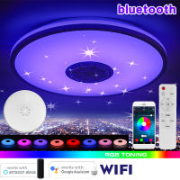 100W WiFi APP Control LED Smart Ceiling Light 110-245V RGB Dimmable bluetooth Music Light Modern Home Bedroom Living Room Ceiling Lamp