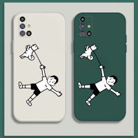 เคส Samsung Galaxy M31s Case การ์ตูนด็อก เคสกันกระแทกซิลิโคนเหลวแบบเต็มรูปแบบต้นฉบับสี่เหลี่ยมจัตุรัสตัวป้องกันกล้องด้านหลัง