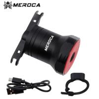 Meroca ไฟท้ายจักรยานถนนซูเปอร์หนึ่งไฟเบรคเซ็นเซอร์อัจฉริยะ Usb Mtb Mx2จักรยาน