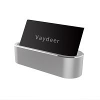 【CW】☬▣✸  Aluminum Card Holder Metal Display for IdDebitBusinessNameGift  Desktop Organizer