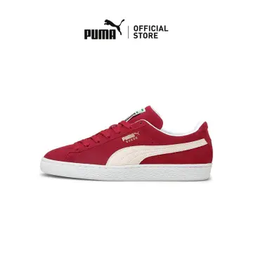 Puma basket clearance red leather