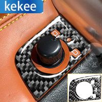 1PC Car Door Button Cover Power Mirror Switch Knob Trim Sticker For Audi TT MK1 8N 2001-2006 Carbon Fiber Interior Accessories