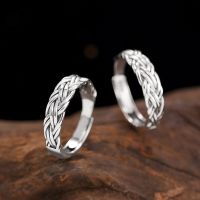 [COD] Braided intertwined twist ring personality retro open