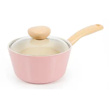 Neoflam Pink IH Induction Pot with Lid Cookware Set of 3P