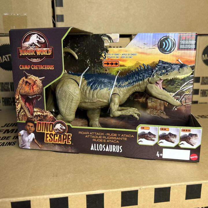 Mattel Jurassic World Allosaurus Dinosaur Action Figure Roar Attack 