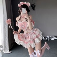 Lolita Maid Halloween Princess Sweet Pink Dress Japanese Kawaii Student Love Game Sexy Costume Cute Bear Sweetheart Lingerie New