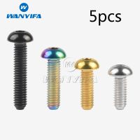 Wanyifa Titanium M4 x 6 8 10 12 15 20mm Button Allen Key Taper Head Bolt Screw for Bicycle 5pcs/lot