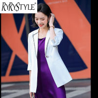 RYRYSTYLE ชุดเบลเซอร์6163เสื้อสูทขนาดเล็กแขนยาวปานกลางลำลองใหม่ฤดูใบไม้ผลิ/ฤดูร้อน