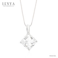 Lenya Jewelry  จี้ LENYA ETERNAL ประดับ SWAROVSKI ZIRCONIA ตัวเรือนเงินแท้ชุบทองคำขาวแท้