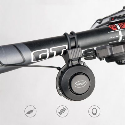 จักรยานกระดิ่งลำโพงแบบชาร์จมินิ USB ชาร์จได้แตรจักรยานไฟฟ้า4โหมดขี่จักรยานสกู๊ตเตอร์ MTB อุปกรณ์รถจักรยานไฟฟ้า