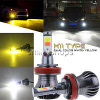 H11 H8 H9 Led Drl Fog Lights Bulbs Dual Color Still + Flash Mode White + Yellow