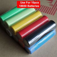 【YF】❃♨  Dia 65mm Width 103mm 10pcs 18650 Battery Pack Sleeve Insulation Shrinkable Tubing Shrink Tube