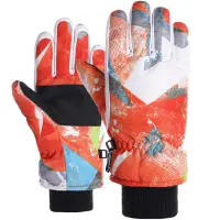 1 Pair Children Skiing Gloves Waterproof Windproof Non-slip Winter Warm Gloves