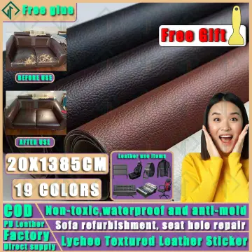 Leather Furniture Refurbish PU Fabric Leather Self-Adhesive Fix Patch Sofa  Repair Subsidies PU Fabric Stickers Patches DIY Patch