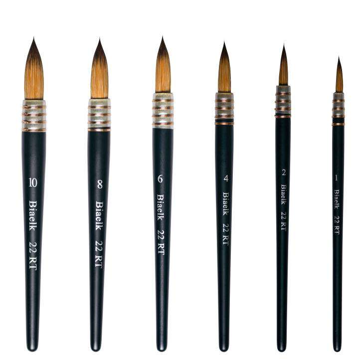 High Quality Goat Hair Wooden Handle 22RT Watercolor Acrylic Gouache