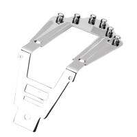 CCGenius 6 Strings Jazz Guitar Tailpiece Bridge อุปกรณ์เครื่องดนตรี DIY,Chrome