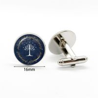 New Hot White Tree Gondor Cuff Links Lord Of The R Cufflink Glass Dome Photo Cuffs Gifts For Men Cuff Link