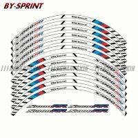 รถจักรยานยนต์สำหรับ BMW S1000RR S1000 RR 17 + 12 X หนาขอบด้านนอกริมสติ๊กเกอร์ลายล้อสติ๊กเกอร์สะท้อนแสง