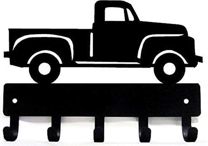 vintage-pickup-truck-key-rack-hanger-6-inch-wide-metal-wall-art