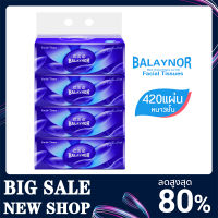 กระดาษทิชชู่ Balaynor กระดาษทิชชู่​เช็ดหน้า 420แผ่น หนา 3 ชั้น ขนาด Size XL กระดาษชำระ ซับน้ำแห้งไว้ มีให้เลือกหลายขนาด เช่น 1แพค มี 4 ห่อ