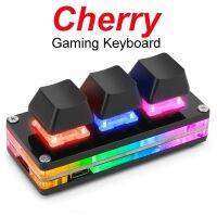 OSU Cherry คีย์บอร์ดเล่นเกม RGB มัลติมีเดียโปรแกรมที่กำหนดเองได้,วางสำเนาแมโครสำหรับ P【City of Angels】oshop