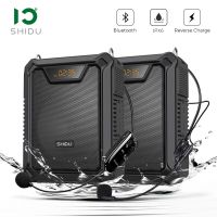 SHIDU 30W Waterproof Portable Audio Voice Amplifier Loudspeaker  Bluetooth Speaker with Wired Mic for Teachers M1000 Megaphones