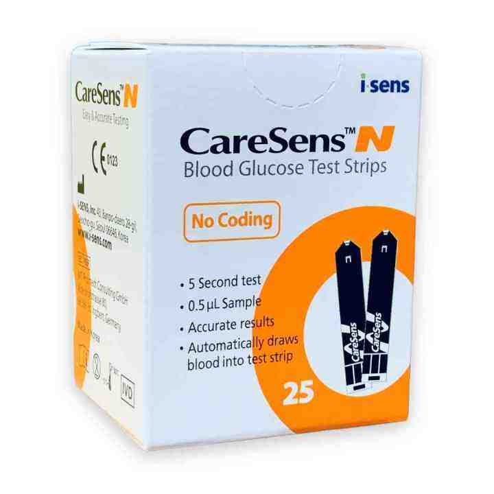 CARESENS N GLUCOSE STRIP ( 25 Strip ) | Lazada