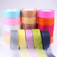 【hot】！ 1pc 45meters/roll 12-50mm Organza Wholesale gift wrapping decoration silk ribbons accessories