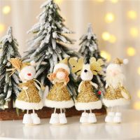 QianXing Shop Christmas Angel Doll Hanging Decoration Xmas Ornament For Home Decor Plush Cute