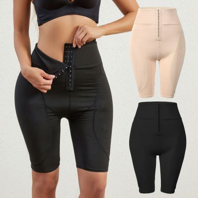 Ms of tall waist belly in pants female hip cushions feng hip across carry buttock pants double-breasted waist corset toning trousers --ssk230706✙☍✐