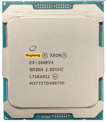 Xeon 2660v4 E5 V4 E5-2660 2.0 GHz ใช้สิบสี่นิวเคลียส35ม. 105W 14nm LGA 2011-3