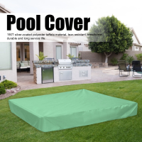 Square Swimming Pool Cover Children Sandbox Waterproof Cover for Garden Backyard