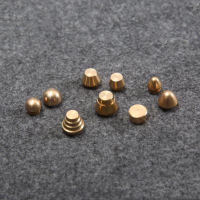 【CW】 30pcs/lot 9 designs leather craft bag feet solid brass screws studs rivet