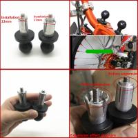 ▣❀☎ Aluminum Base Rubber Motorcycle Bike Mount Black Fork Stem Base with Ball Head for Ball Mount Adapter