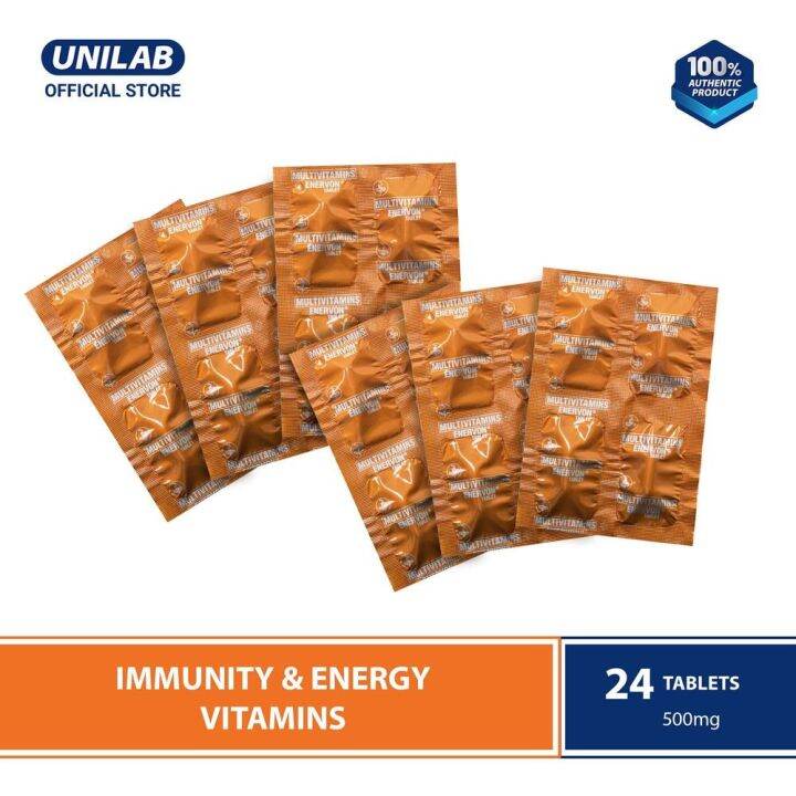 Unilab Enervon C Multivitamins for Adults 24 Tablets For Everyday Energy and Immunity Lazada PH