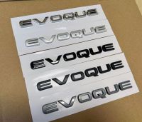 1X สติกเกอร์ติดรถยนต์ EVOQUE ABS สติกเกอร์หีบใส่ของหางท้ายสติ๊กเกอร์โลโก้ด้านหลังรถสำหรับรถแลนด์โรเวอร์ P250 P300อุปกรณ์ตกแต่ง