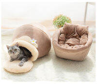 Self-warming 3 in 1 Foldable Comfortable Triangle Pet Cat Bed Tent House 3 Colors Multifunction Sleepping Bag For Puppy Cats