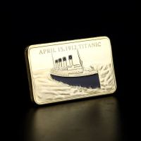 1912 The Voyage Titanic Ship Tragedy Of The Titanic Travel Map &amp; Clad เหรียญที่ระลึกบาร์เหรียญตกแต่ง-SYU STORE