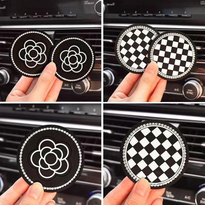 universal-car-cup-insert-universal-car-coasters-essentials-accessories-non-slip-cute-car-coasters-multifunctional-reusable-bling-rhinestone-car-cup-holder-for-women-men-standard