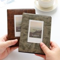 【LZ】 Retro 3 Inches 64 Pockets Photo Album Mini Instant Album  Photo Album Picture Case Storage Fuji Instax Mini 9/8/70 / 7s