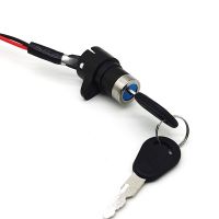 1 Set ATV Ignition Key Switch Universal 2 Wires Ignition Keys Start Switch Lock Key For ATV Go Kart Scooter Motorcycle Etc Other Transmission Parts