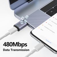 【CW】 Portable Fast Charging Connector Mini Date Transfer Converter 480mbps Data Transmission Support Headset for Macbook/type c Phone