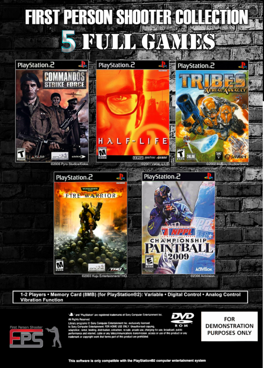 PS2 FIRST PERSON SHOOTER COLLECTION (5 In 1) (DVD Game) Lazada